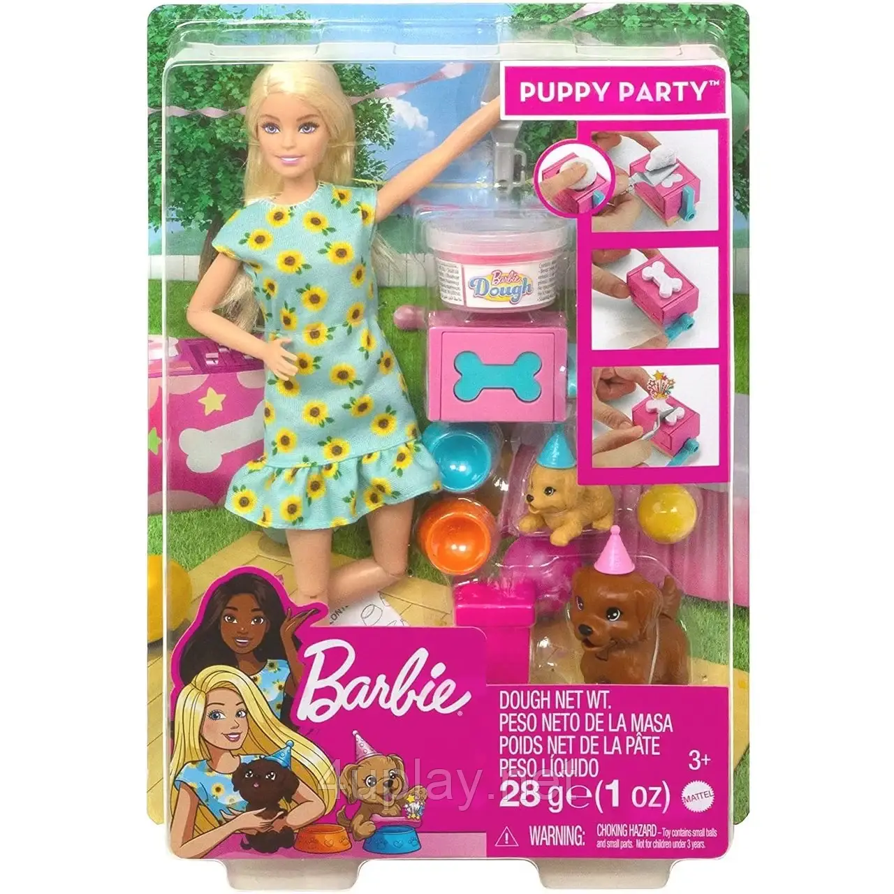 Ігровий набір Лялька Барбі Вечірка для цуценят. Barbie Doll and Puppy Party Playset. Оригінал