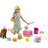 Ігровий набір Лялька Барбі Вечірка для цуценят. Barbie Doll and Puppy Party Playset. Оригінал, фото 2