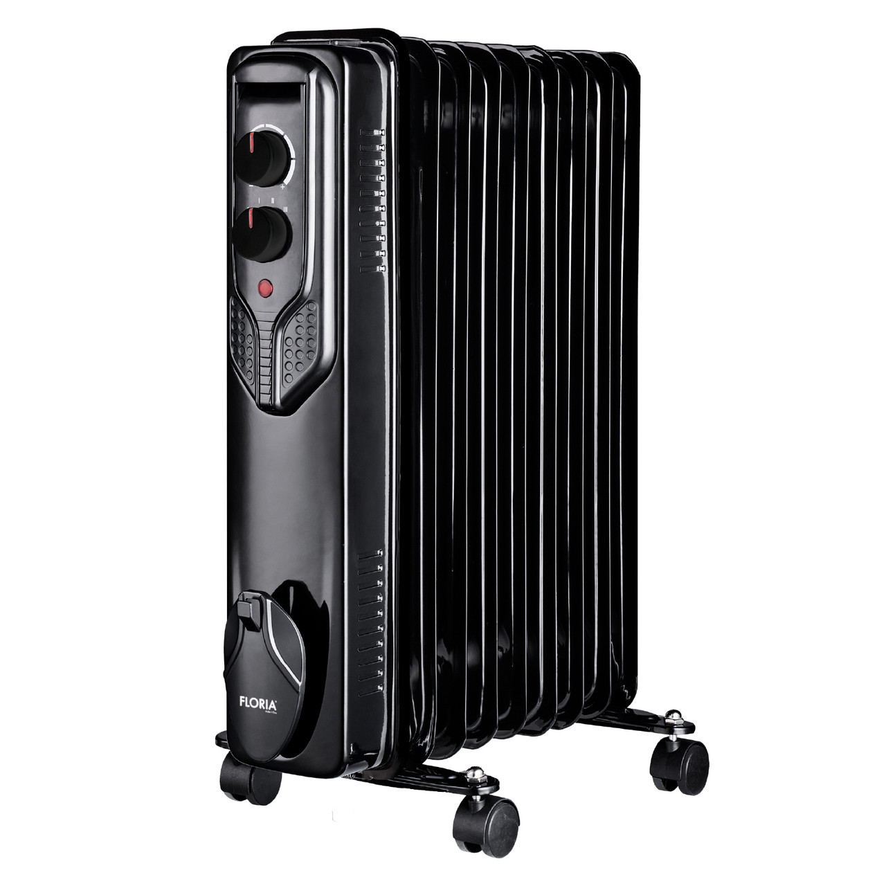 Масляний радіатор Floria ZLN3659 2000W Black (ZLN3659)