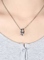 Гарні парні кулони для пари Love Forever із нержавіючої сталі на подарунок 28017, фото 4