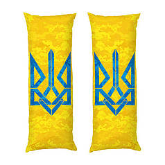 Дакімакура подушка-обіймашка «Герб України. Жовто-синій піксель»