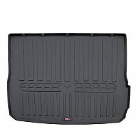 Резиновый 3D коврик в багажник на Audi A6 (C6) 2004-2011 (universal) (одно ухо, без ушей) Stingray