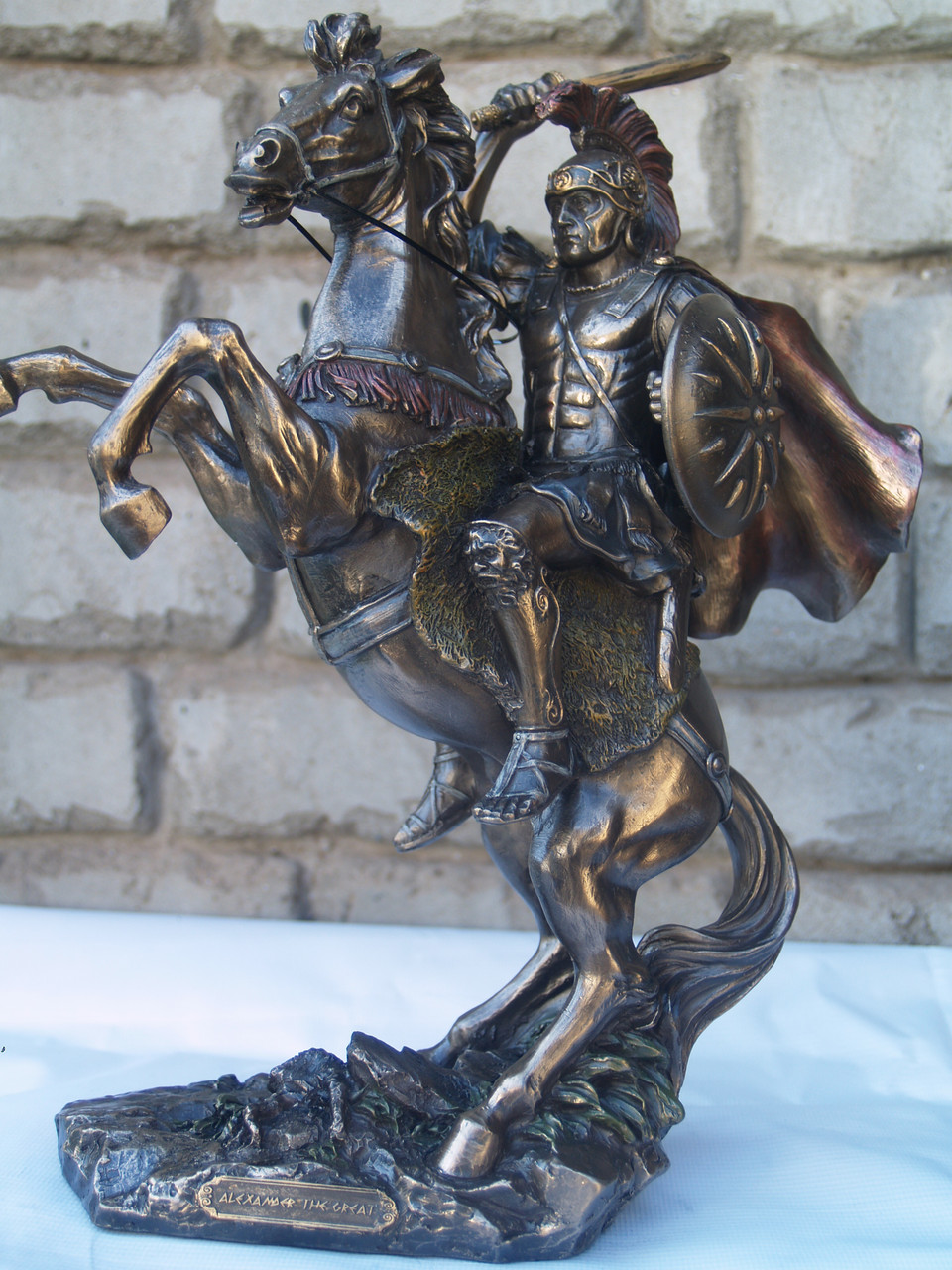 Скульптура Veronese Олександр Великий 30 см фігурка полістоун із бронзовим покриттям 76423