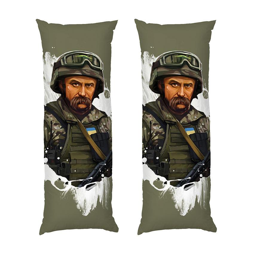 Дакімакура подушка-обіймашка «Тарас Шевченко. Воїн. Хакі. Taras Shevchenko»