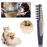 Гребінець для вовни Knot out electric pet grooming comb WN-34, фото 3