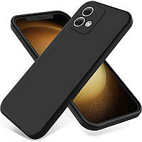 Чохол Fiji Full Soft Premium для Motorola G84 (XT2347) протиударний бампер з мікрофіброю Black