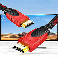 Кабель HDMI-HDMI Pro vision, 10 метрів, 1080 р, версія 1.4, з фільтрами та захисним переплетенням