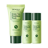 Набор от черных точек на основе экстракта зеленого чая BIOAQUA green tea blackhead SaleMarket