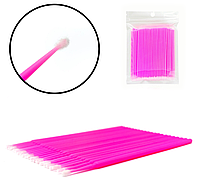 Микробраши в пакете, размер М, цвет: розовый, 100 шт/уп