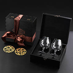 Подарунковий набір 2 бокали для коньяку