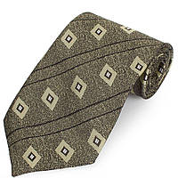 Немецкий оливковый шелковый галстук стандартный Schönau - 133