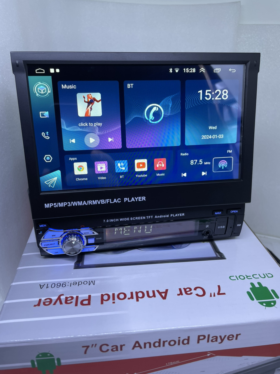 Магнітола Pioneer 7188А 2/32GB GPS 1DIN з Bluetooth з виїзним IPS  екраном 7" Автомагнітола Піонер