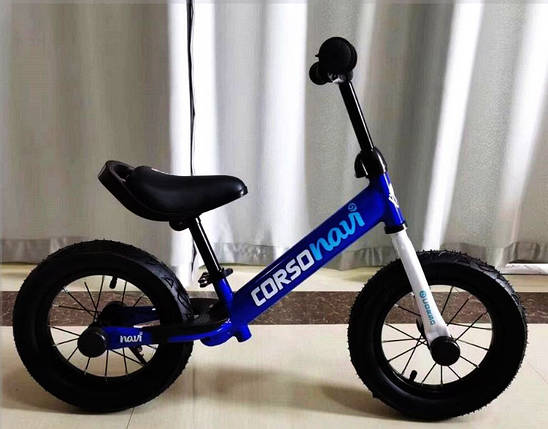Дитячий беговел "CORSO Navi" 12 дюймів (надувні колеса, підніжка, підставка для ніг) NV-12645, фото 3