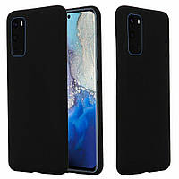 Чехол Fiji Full Soft Premium для Samsung Galaxy S20 Plus (G985) противоударный бампер с микрофиброй Black