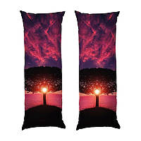 Дакимакура подушка-обнимашка «Дерево и закат. Tree and sunset»