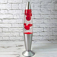 Настольная Лава лампа с воском motion lava lamp 41см без запаха от сети Happy Home KM IO3I красная