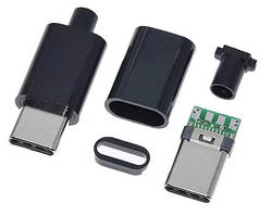 USB Type-C Штекер роз'єм тато збірний