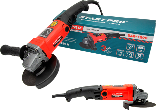 Шліфувальна кутова машина START PRO SAG-1290, 1290 Вт, 125 мм, М14, фото 1