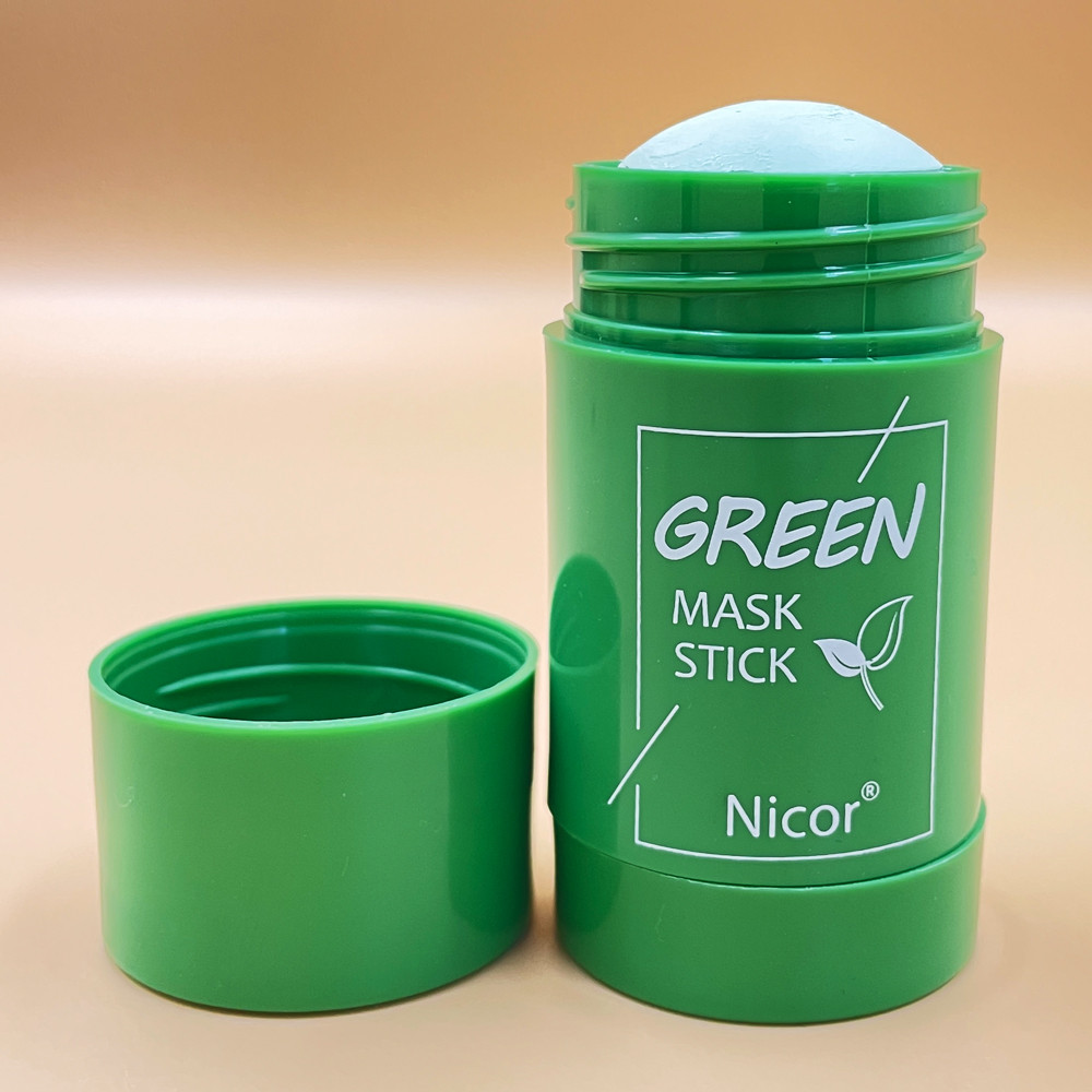Маска для обличчя Green Tea Mask Stick від Nicor із екстрактом зеленого чаю, глиняна, у формі стіка