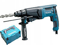 Ударная прямая дрель перфоратор SDS PLUS Makita HR2600J 2.4 Дж 800 Вт в кейсе