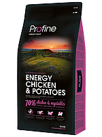 Сухий корм для собак із підвищеним навантаженням Profine Energy Chicken&Potato 15 кг