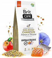 Сухий корм для виставкових дорослих собак усіх порід Brit Care Dog Show Champion лосось і обліпиха 12 кг