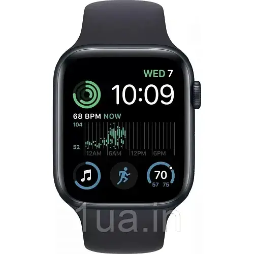 Смарт-годинник Apple Watch SE 2 40mm Midnight Aluminium Case Midnight Sport Band MNJT3UL/A A2722 UA UCRF