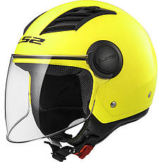 МОТОШОЛОМ ВІДКРИТИЙ LS2 OF562 AIRFLOW SOLID КОЛІР MATT H-V YELLOW