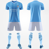Футбольный комплект: футболка+шорты, Манчестер Сити, домашняя 2024