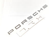 Надпись Porsche на крышку багажника Хром