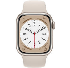 Apple Watch Series 8 45mm GPS Starlight Aluminium Case Starlight Sport Band MNUQ3LL/A M/L A2771, фото 3
