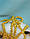 Бусини рондель чеські кришталь скло матовий жоатогарячий 6*4 мм.Пачка., фото 6