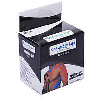 Кинезио тейп (Kinesio tape) BC-0474-7_5 размер 7,5смх5м бело-фиолетовый