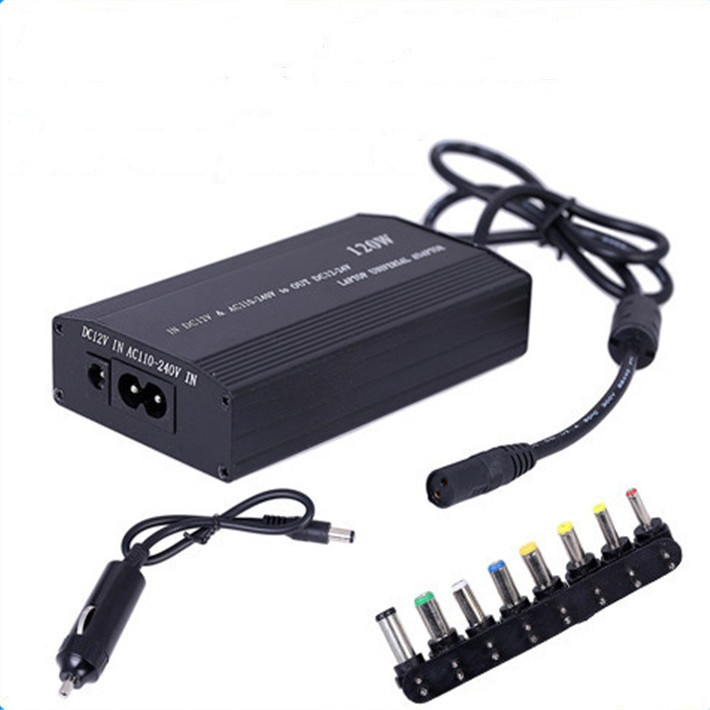 Блок живлення для ноутбуків універсальний laptop charger 120W 12V з 8 перехідниками, фото 1