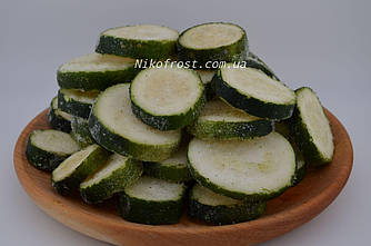 Кабачки заморожені кільцями,фасовка для замовлення кратно 2,5 кг, в ящику насипом 10 кг