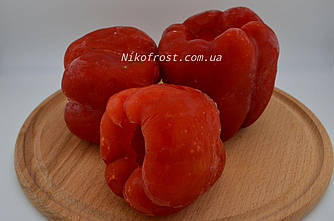 Перець червоний цілий заморожений, мінімальна фасовка для замовлення 2,5 кг, в ящику 10 кг