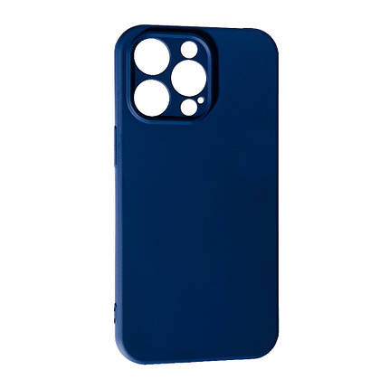 Силіконовий чохол Case SMTT (AA) для Apple iPhone 15 Pro Max Dark Blue, фото 1