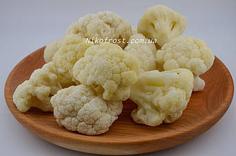 Кольорова капуста заморожена, фасування для замовлення раз на 2,5 кг, у ящику насипом 10 кг