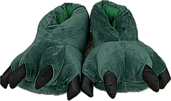 Домашні капці величезні лапи монстра зелені