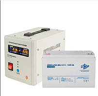 Комплект резервного живлення LogicPower 800 + мультигелева батарея 1180 Ватт