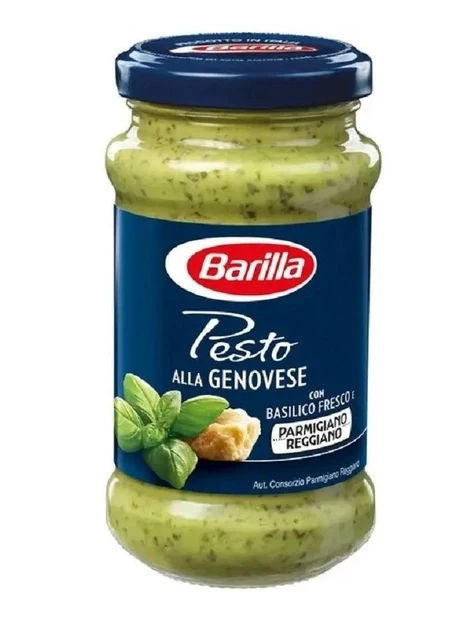 Соус песто Barilla Pesto alla Genovese Basilico Fresco базиликовый с чесноком 190г - фото 1 - id-p2063263164