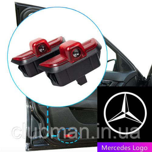 Проєктор підсвітка логотипу для дверей Mercedes-Benz (Мерседес) C-Class W204 (2007-2015)