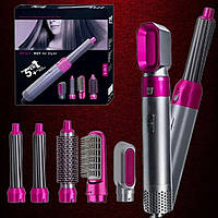 Ионный фен-стайлер для сушки и укладки волос 5 IN 1 Hot Air Styler 7661/1000 Вт/