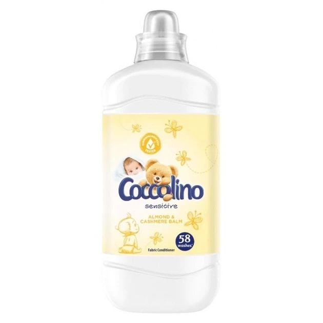 Кондиционер для белья Coccolino Sensitive Almond & Cashmere Balm 1.45 л - фото 1 - id-p2063264137