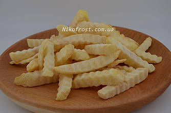 Картопля Фрі Рифлена,9 мм, мінімальне замовлення 2,5 кг, в ящику 12,5 кг