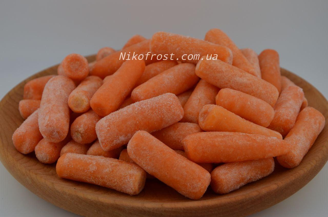 Морковь мини замороженная, минимальная фасовка для заказа 2,5кг, в ящике 10 кг - фото 1 - id-p378335117
