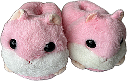 Домашні капці хомʼячки рожеві тапочки іграшки