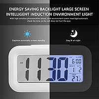 Годинник будильник термометр хронограф з LED-підсвіткою Square Clock DS-300 ST8020 DOL-2108