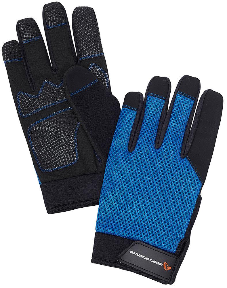 Перчатки Savage Gear Aqua Mesh Glove L ц:sea blue - фото 1 - id-p2063263399
