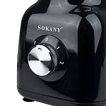 Електричний портативний блендер 2 в 1 Sokany SK-168 потужність 500 Вт з чашею 1,5 л та 3 режими швидкості, фото 2